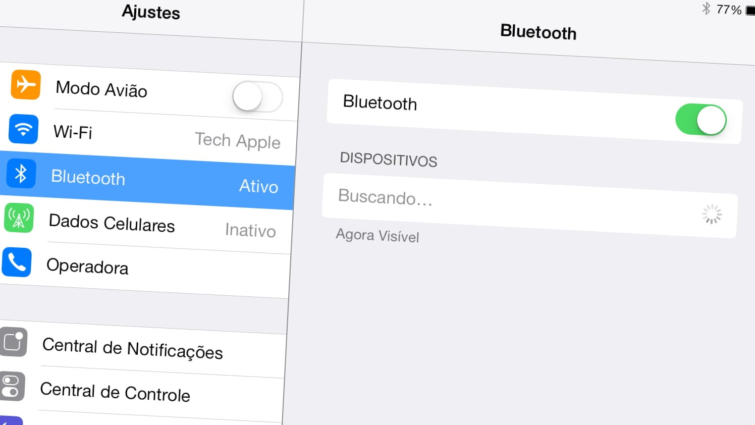 Bluetooth no iOS