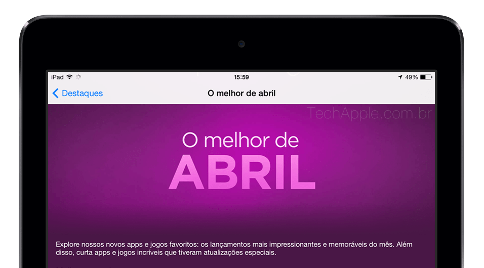 O melhor de abril-appstore